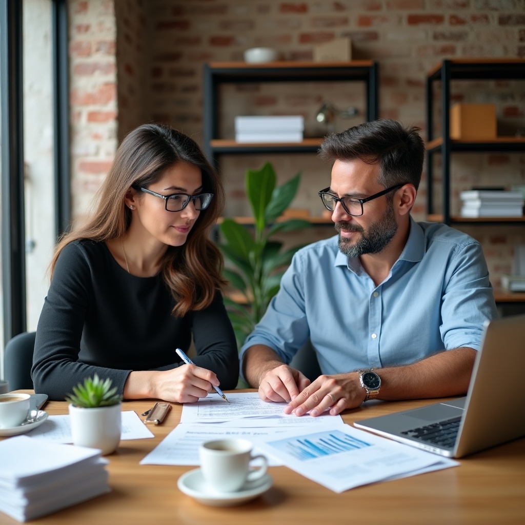 Morvisto consultants in a collaborative working session reviewing household data